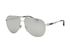 Bulgari Reflective Pilot Sunglasses, bottom view