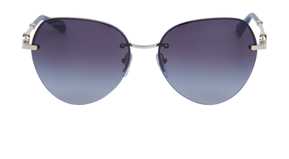 Bulgari BV6108 Round Logo Sunglasses, front view