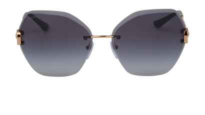 Bulgari 6105-B Rimless Sunglasses, front view