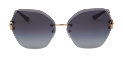 Bulgari 6105-B Rimless Sunglasses, Metal, Gold, B/C, 3*