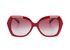 Bulgari Oversized Hexagonal Sunglasses, &pound;110, Accessories, Red, Front view