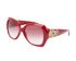 Bulgari Oversized Hexagonal Sunglasses, &pound;110, Accessories, Red, Bottom view