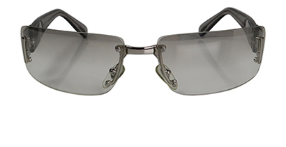 Bvlgari Rimless Sunglasses, front view