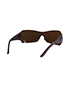 Bvlgari 6006 Crystal Hinge Shield Sunglasses, back view