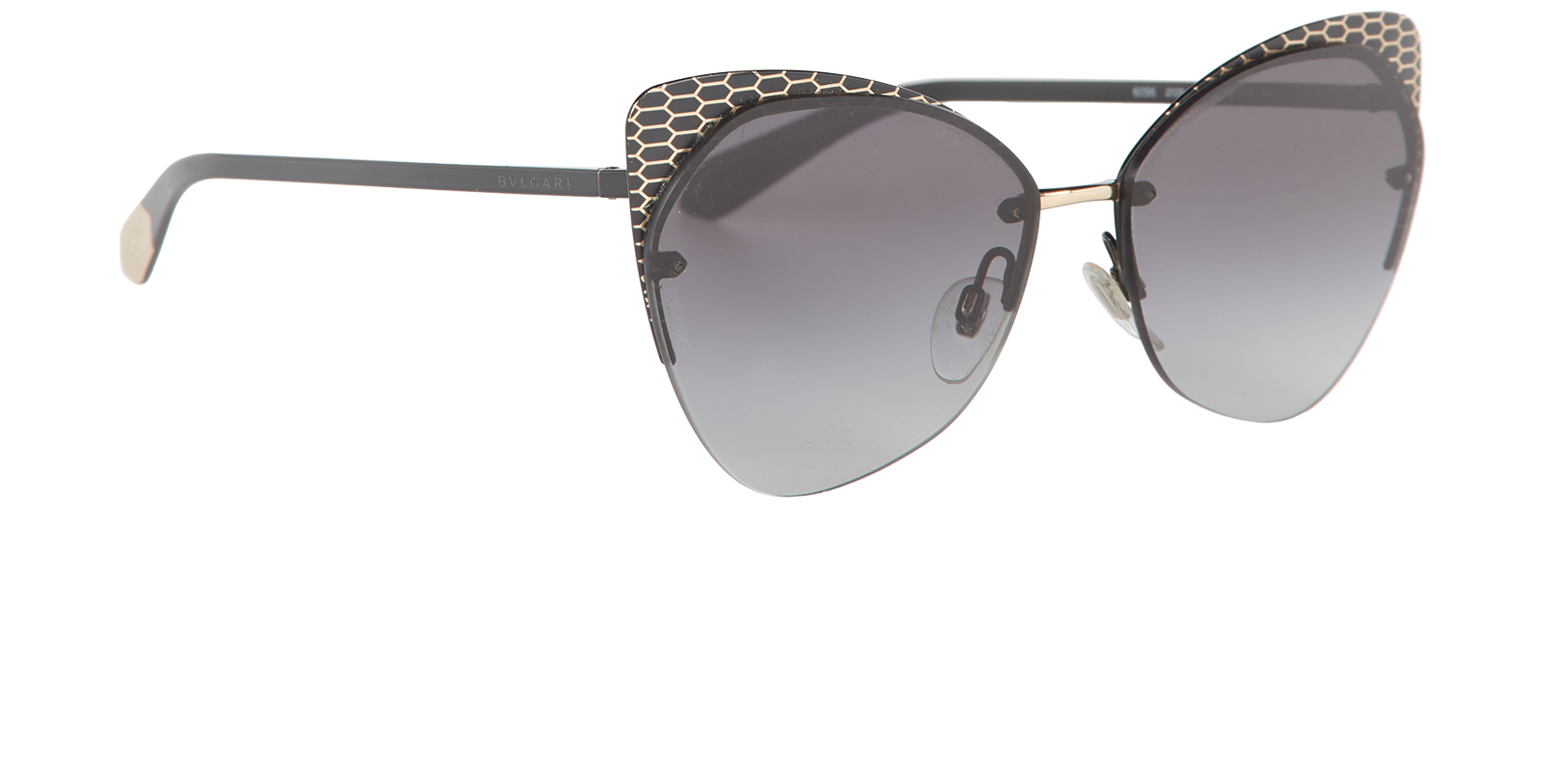 Bulgari 6096 Sunglasses, &pound;90, Accessories, Black, Side view