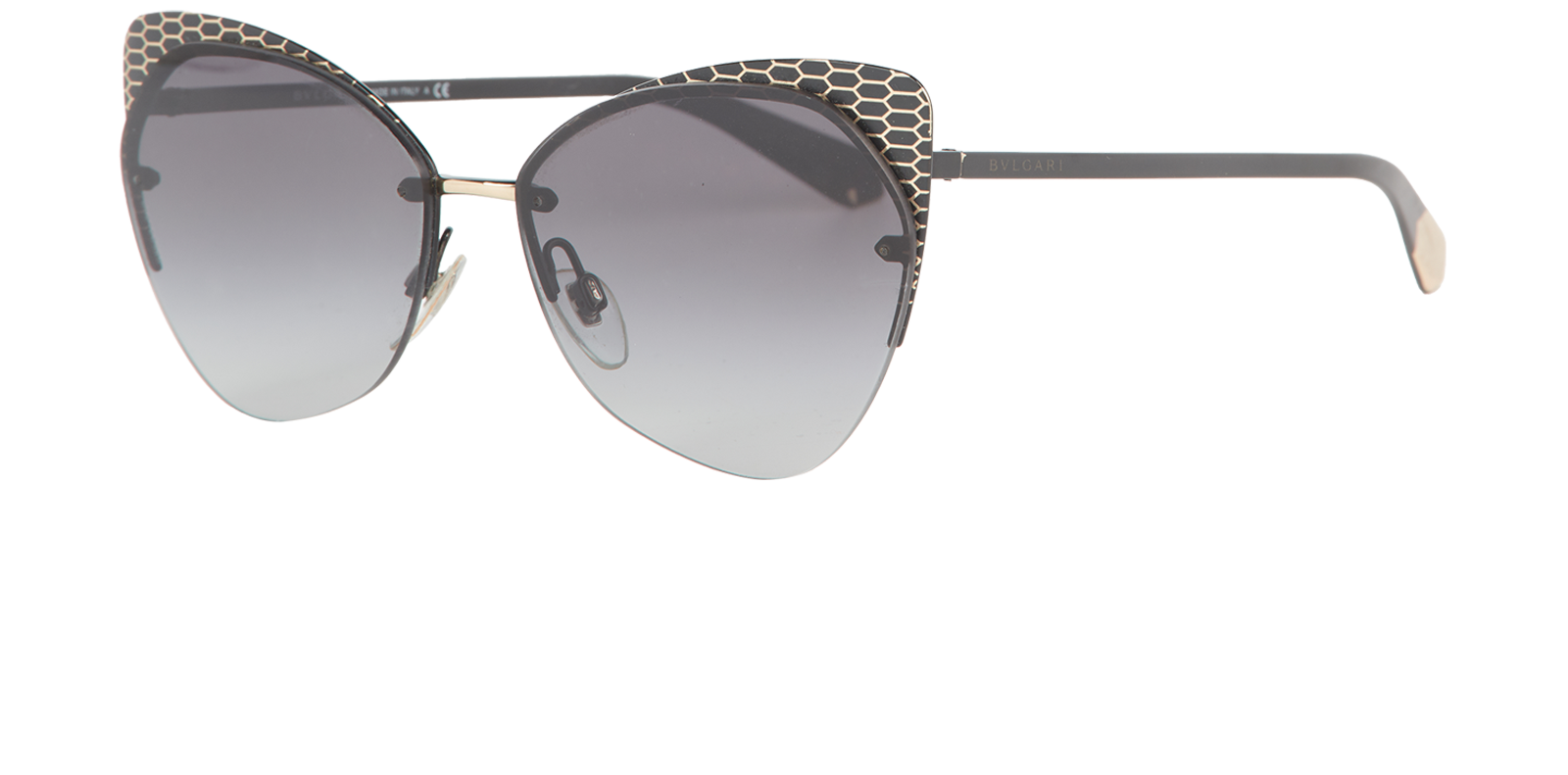 Bulgari 6096 Sunglasses, &pound;90, Accessories, Black, Bottom view
