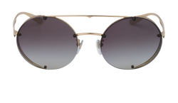 Bulgari 6127 Round Sunglasses, Metal, Gold, MII, DB/C/B, 2*