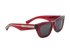 Burberry B4454 Rectangular Sunglasses, £130, Accessories, Red, Side view