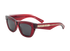 Burberry B4454 Rectangular Sunglasses, £130, Accessories, Red, Bottom view