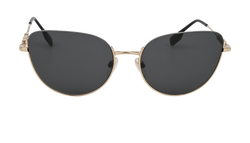 Burberry B3144 Cat Eye Sunglasses, Metal, Gold, 3*