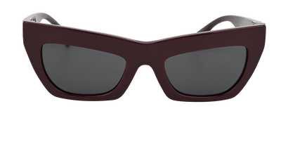 Burberry B4405 Rectangular Sunglasses, £130, Accessories, Purple, Front view