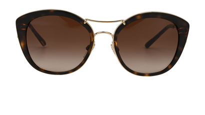 Burberry 4251-Q Round Sunglasses, £90, Accessories, Brown, Front view