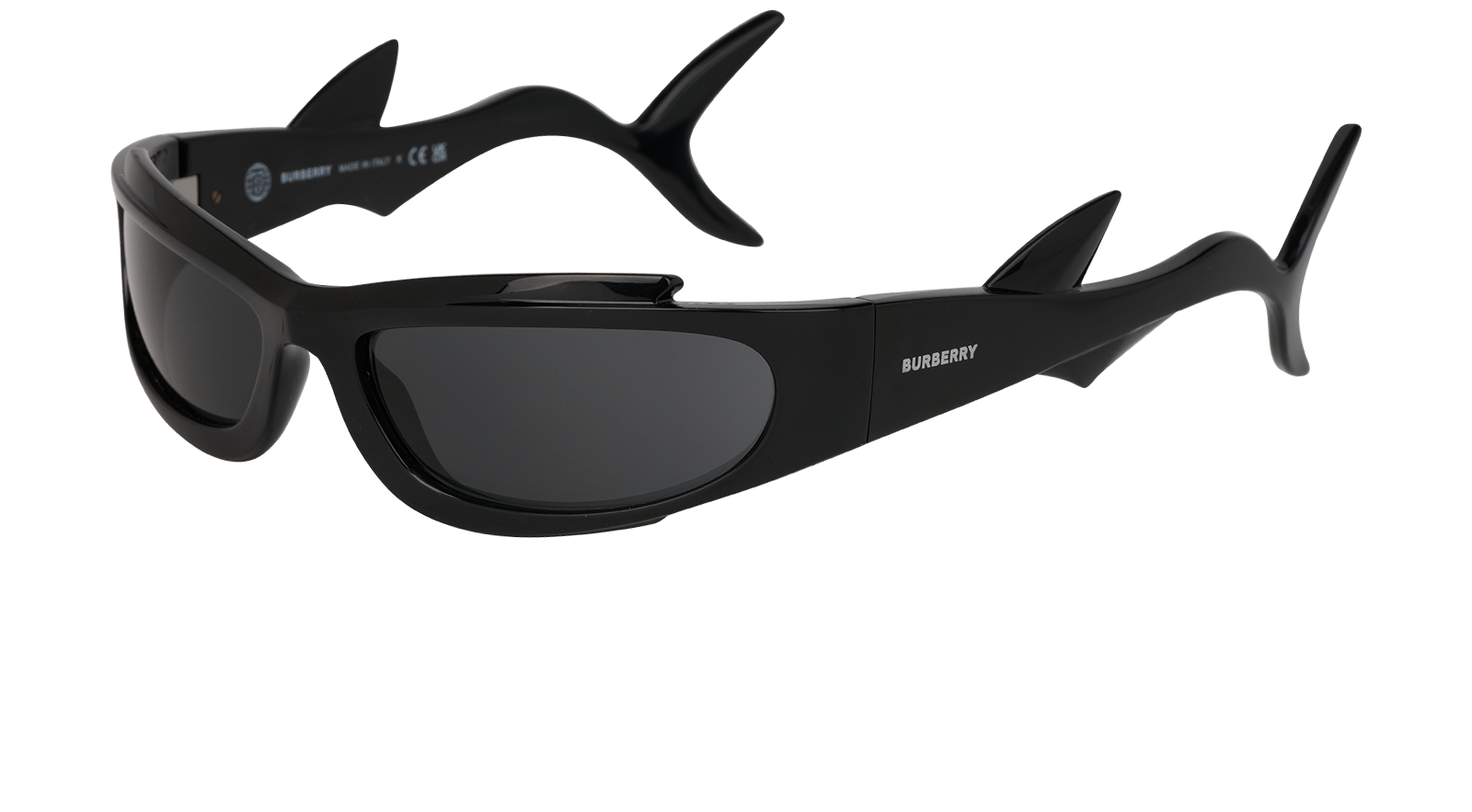 Burberry B4399 Turner Shark Sunglasses, &pound;90, Accessories, Black, Bottom view