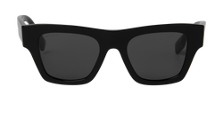 Burberry B4360 Check Sunglasses, Acetate, Black, C/DB, 2*