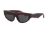Burberry B4425 Cat Eye Sunglasses, &pound;130, Accessories, Burgundy, Bottom view