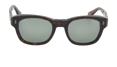 Cartier F0YEP01970 Tortoiseshell Sunglasses, front view
