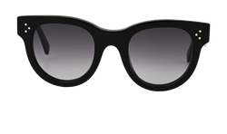 Celine CL4003IN Round Sunglasses, Acetate, Black, C, 3*