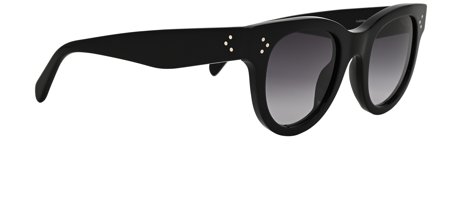 Celine CL4003IN Round Sunglasses, &pound;150, Accessories, Black, Side view