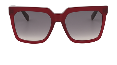 Celine CL4055IN Square Sunglasses, £150, Accessories, Red, Front view