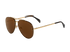 Celine CL41391S Aviator Sunglasses, &pound;95, Accessories, Brown/Gold, Bottom view