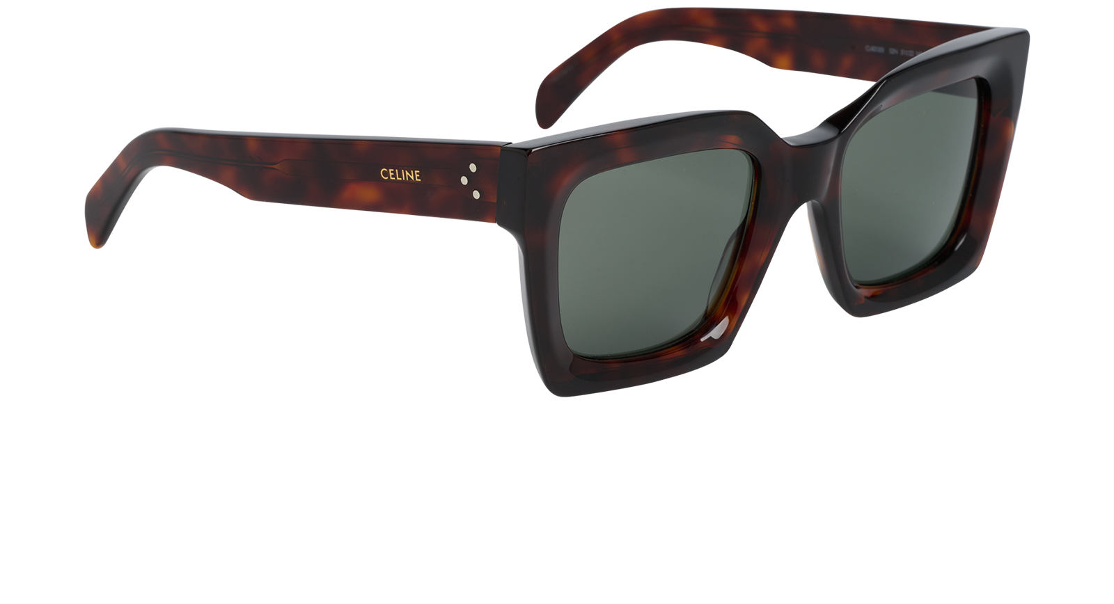 Celine CL401301 Square Sunglasses, &pound;180, Accessories, Brown, Side view