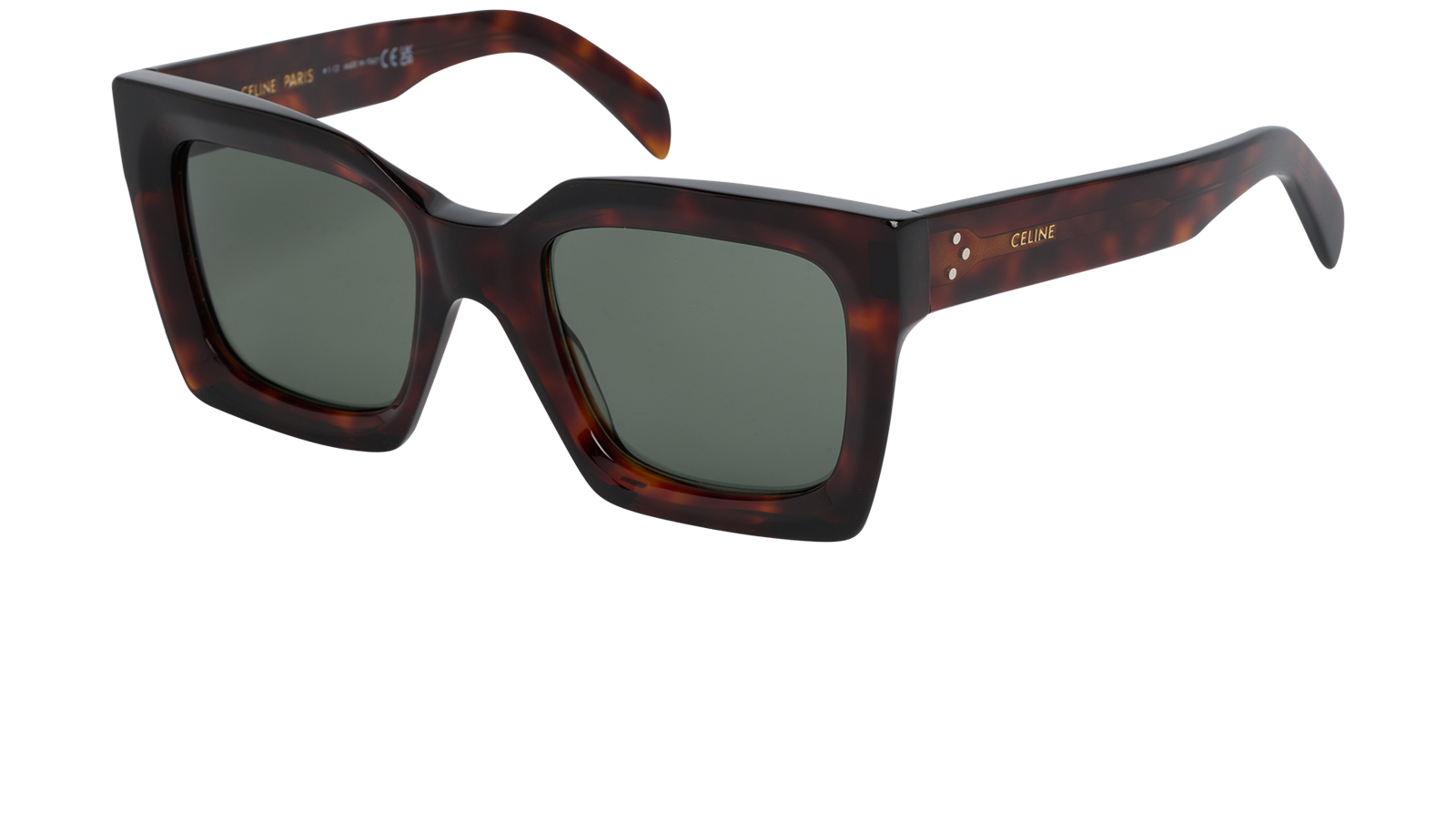 Celine CL401301 Square Sunglasses, &pound;180, Accessories, Brown, Bottom view