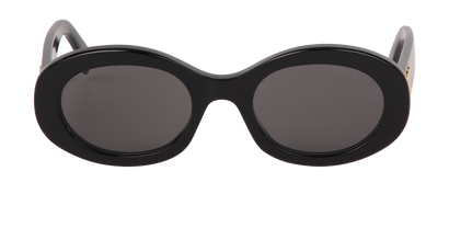 Celine CL40194U Oval Sunglasses, &pound;190, Accessories, Black, Front view