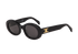 Celine CL40194U Oval Sunglasses, &pound;190, Accessories, Black, Bottom view