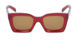 Celine CL401301 Square Sunglasses, Acetate, Red, C, 2*