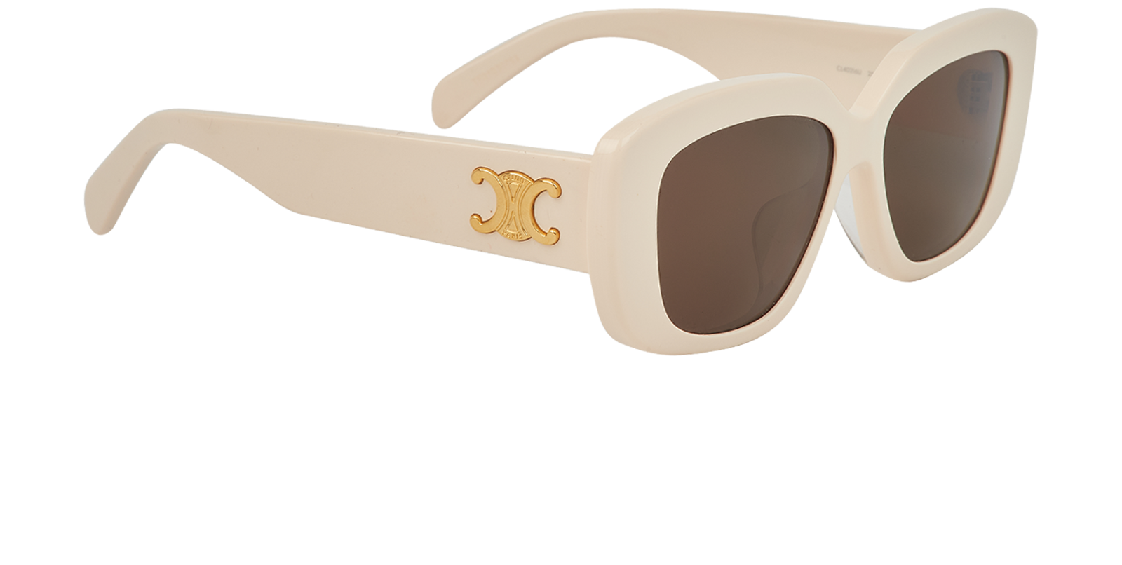 Celine CL40216U Triomphe Sunglasses, &pound;220, Accessories, Cream, Side view