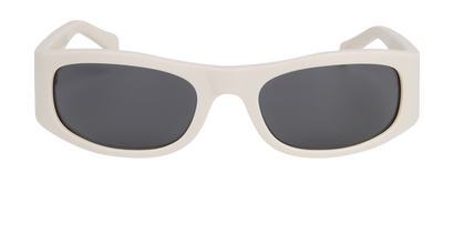 Celine CL40085I Rectangular Sunglasses, &pound;120, Accessories, White, Front view