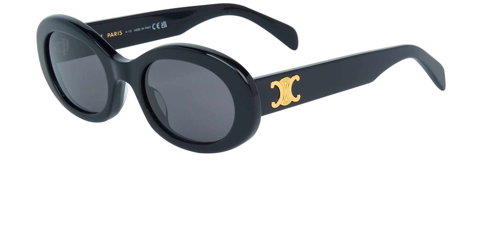 Celine CL40194U Triomphe Sunglasses, &pound;210, Accessories, Black, Bottom view