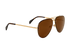 Celine CL41391S Aviator Sunglasses, &pound;95, Accessories, Brown/Gold, Side view