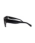Celine ZZ top Rectangle CL41756 Sunglasses. Black Frame, bottom view