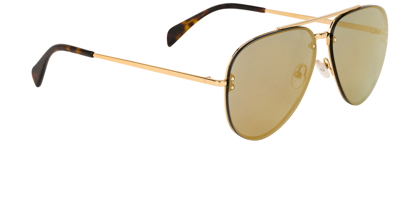 Celine CL41391S Aviator Sunglasses, &pound;95, Accessories, Gold, Side view
