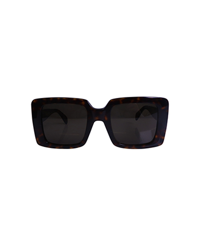Celine Square Tortoiseshell Sunglasses, front view
