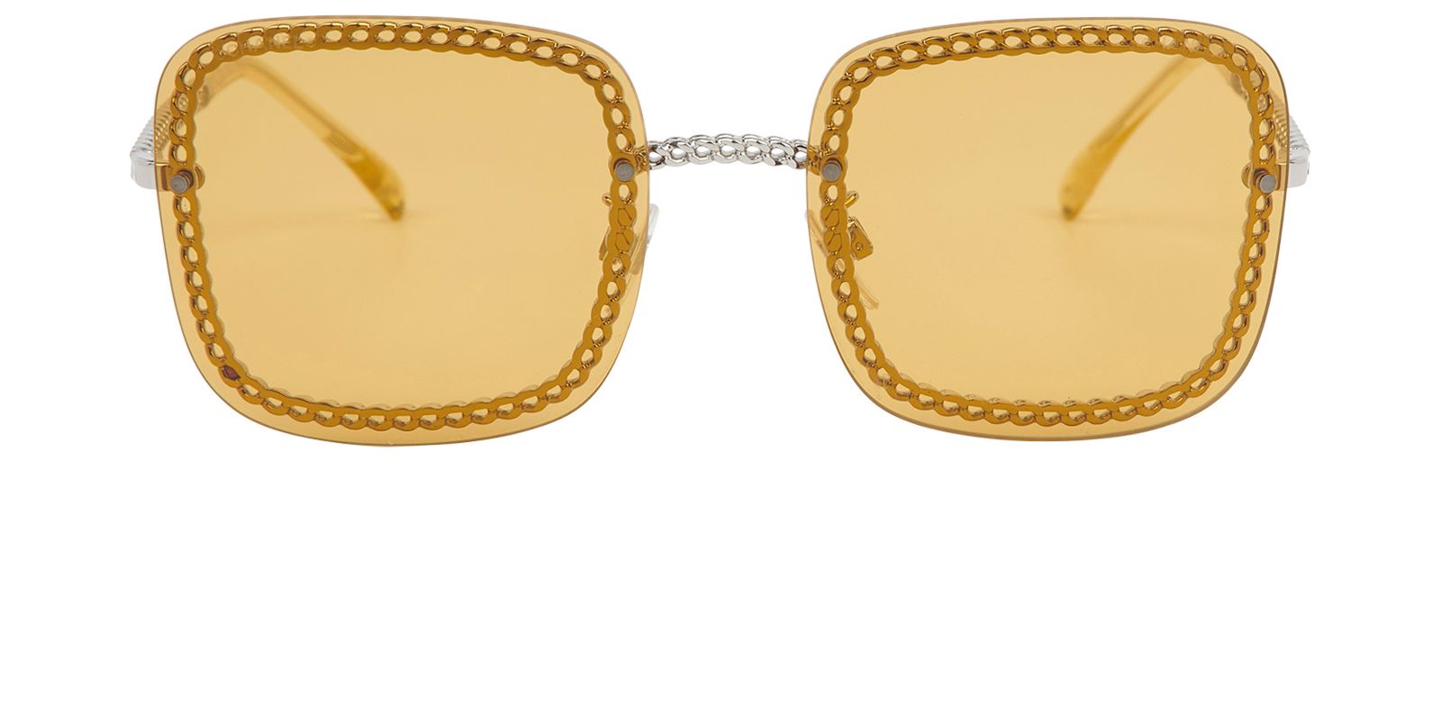 Chanel square hotsell chain sunglasses