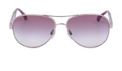 Chanel C.124/3P Aviator Sunglasses, Metal, Silver, DB/C/B, 3*