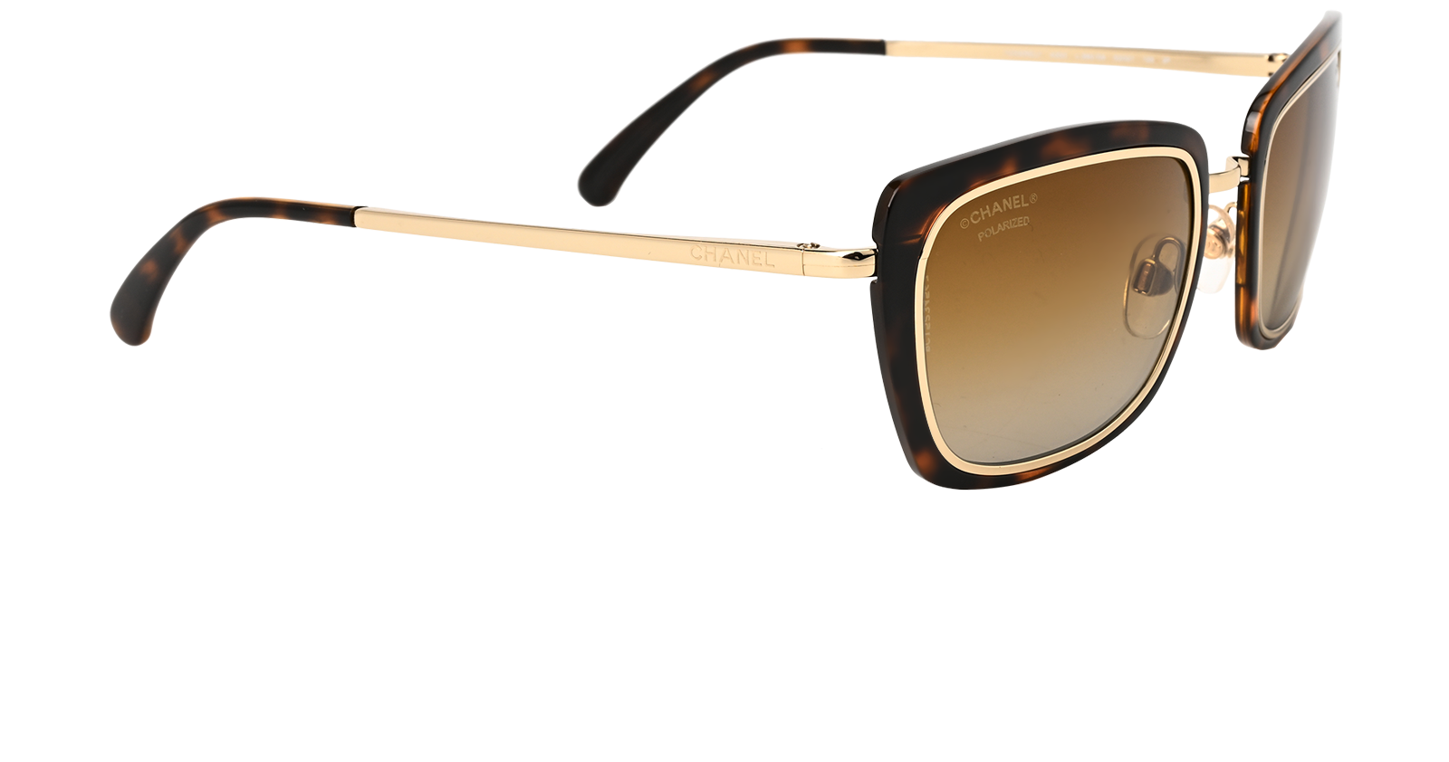 Chanel 4203 Square Sunglasses, &pound;190, Accessories, Brown, Side view