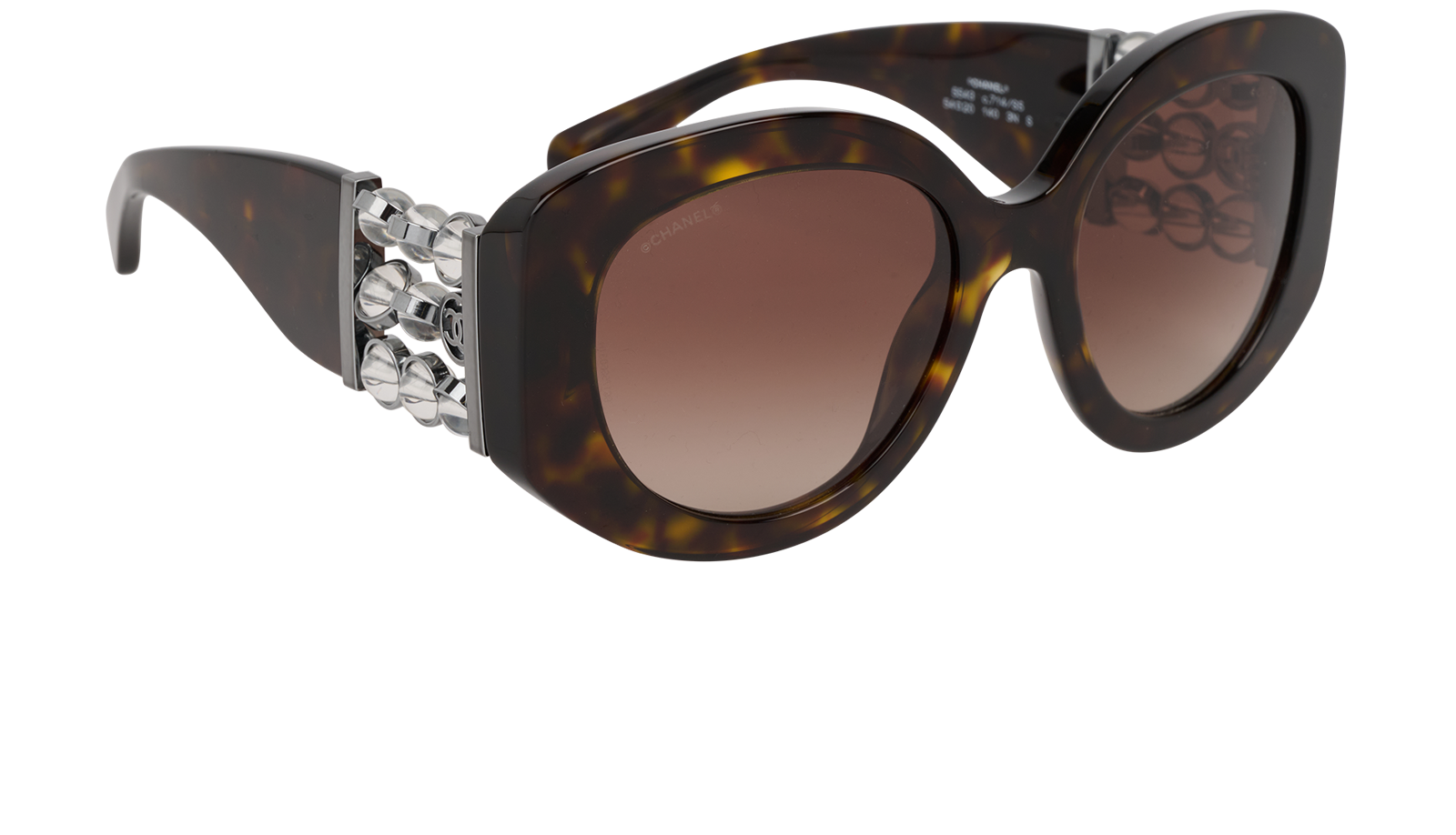 Chanel 5545 Butterfly Sunglasses, &pound;350, Accessories, Brown, Side view
