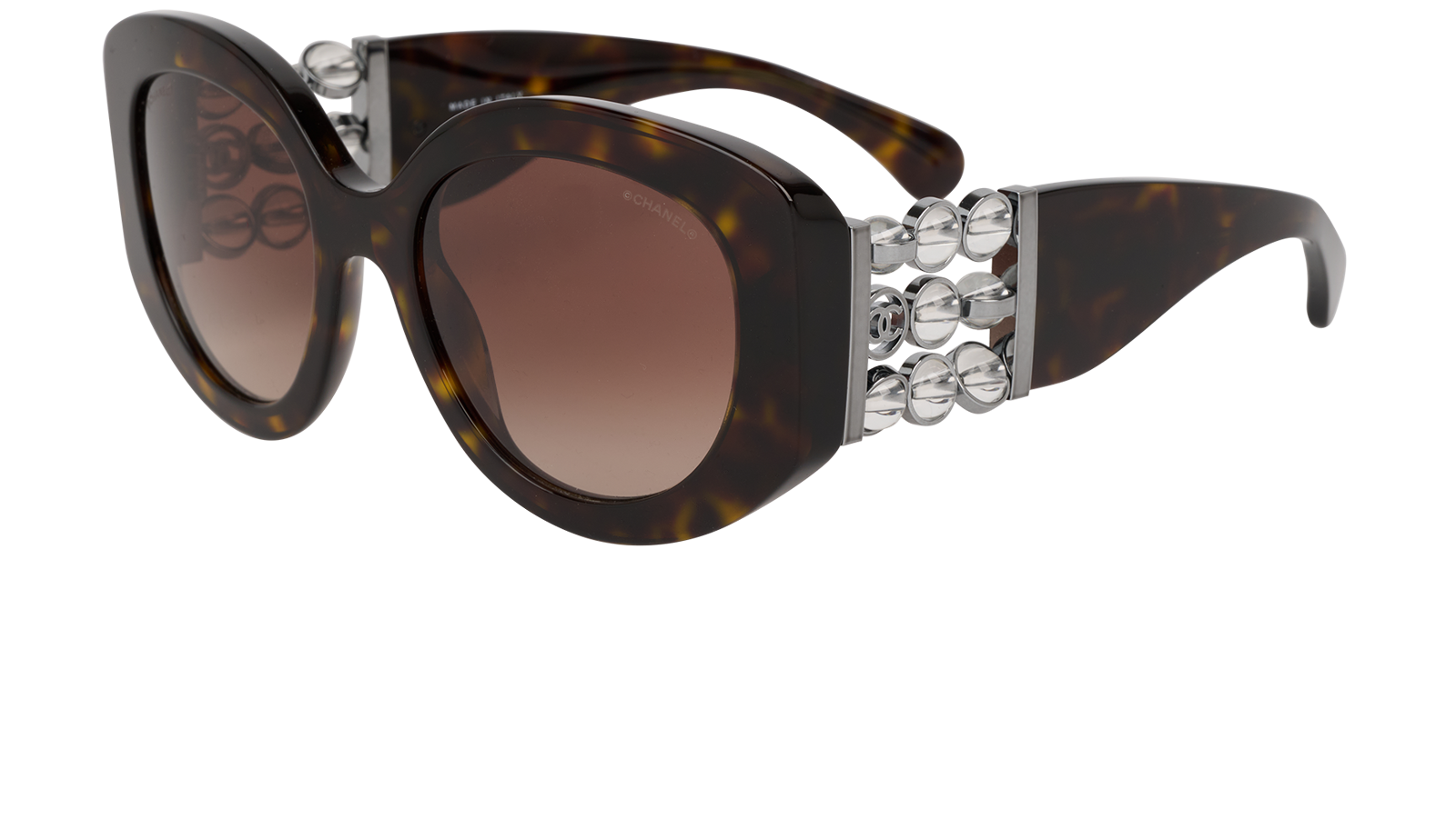 Chanel 5545 Butterfly Sunglasses, &pound;350, Accessories, Brown, Bottom view