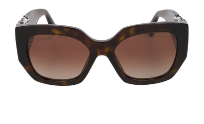 Chanel 5545 Butterfly Sunglasses, &pound;350, Accessories, Brown, Front view