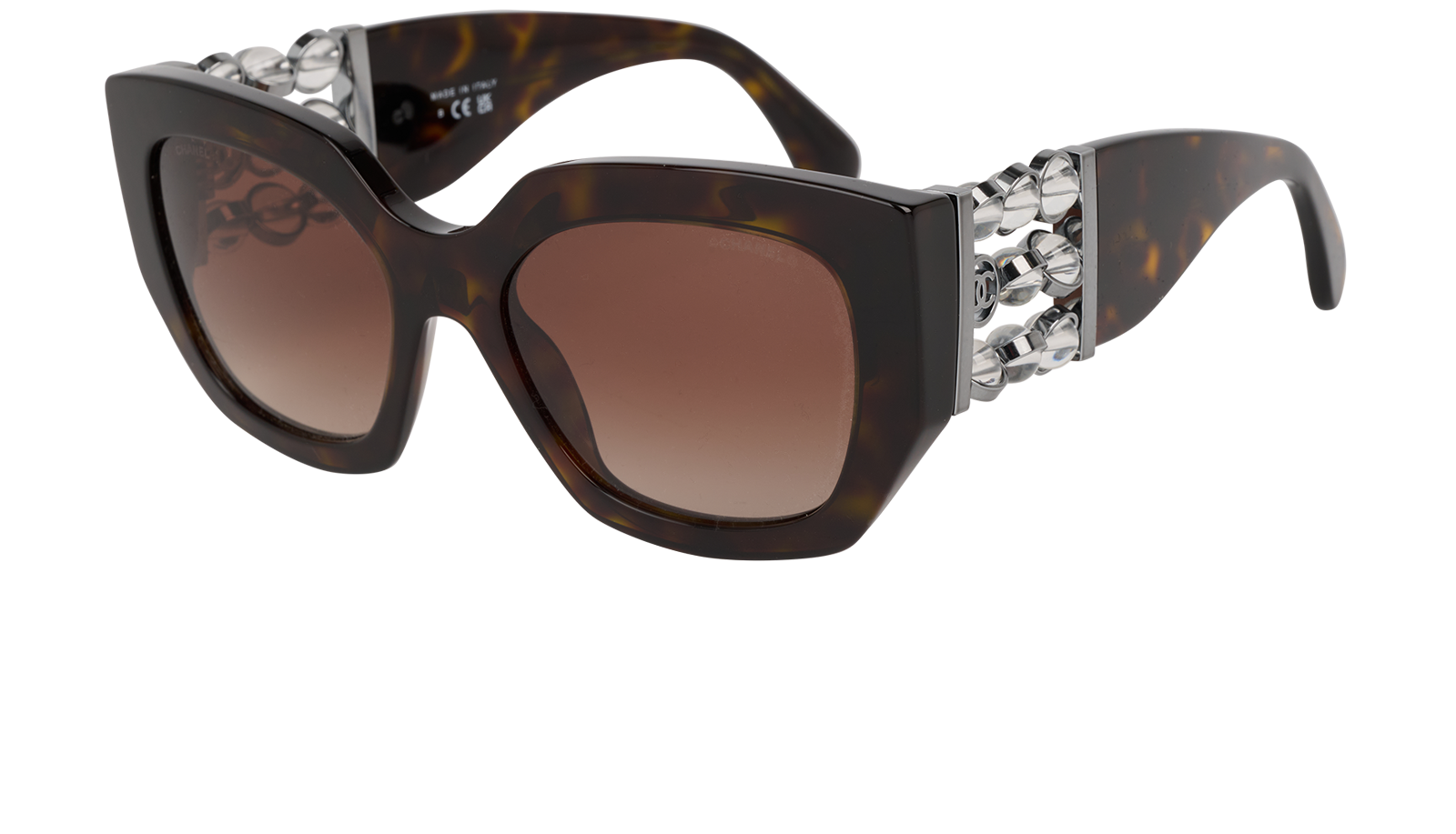 Chanel 5545 Butterfly Sunglasses, &pound;350, Accessories, Brown, Bottom view
