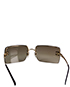 Chanel CC Crystal Embellished Sunglasses, back view