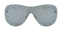 Chanel 71158 Mirrored Shield Sunglasses,Acetate, Silver, C, 2*