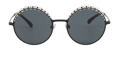 Chanel 4234-H Round pearl Sunglasses, front view