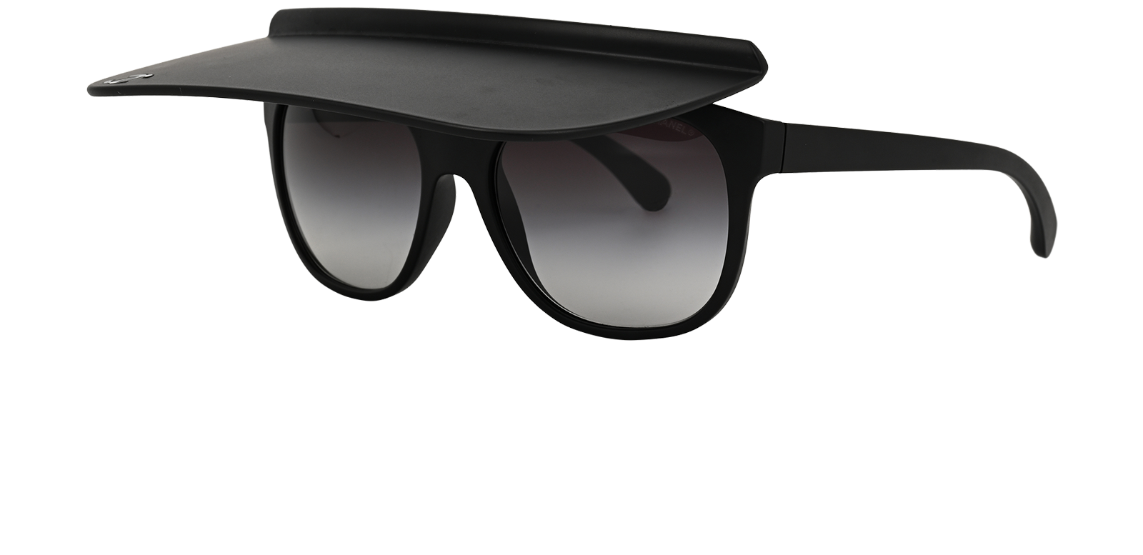 Chanel 71046 CC Visor Sunglasses, &pound;295, Accessories, Black, Bottom view