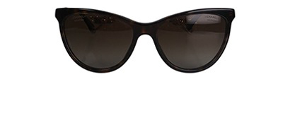 Chanel Pearl Drop Sunglasses, front view