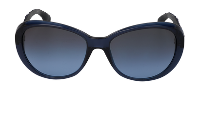 Chanel 5241 Tweed Suglasses, &pound;130, Accessories, Blue, Front view