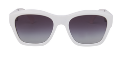 Chanel 6055-B Square Folding Sunglasses, Acetate, White, C, 2*